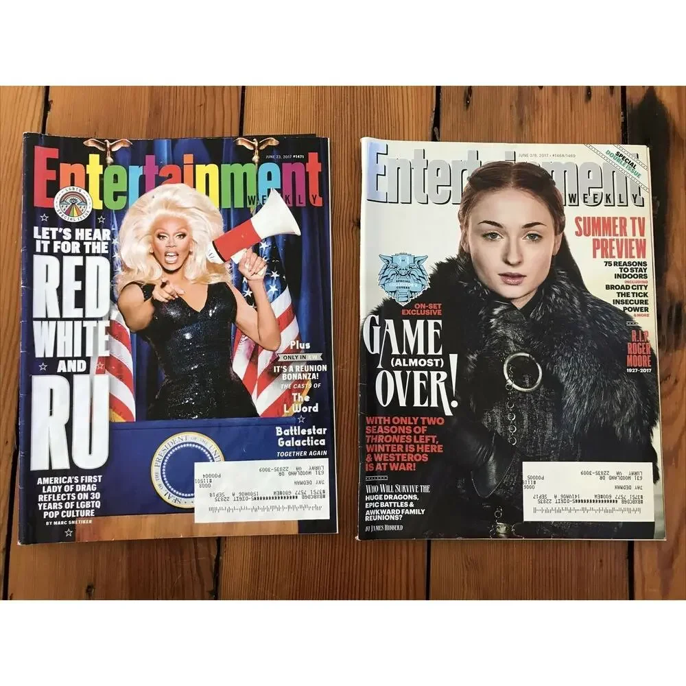 Set Lot 13 Entertainment Weekly Magazine Apr May Jun Jul Aug 2017 Sept Oct 2015